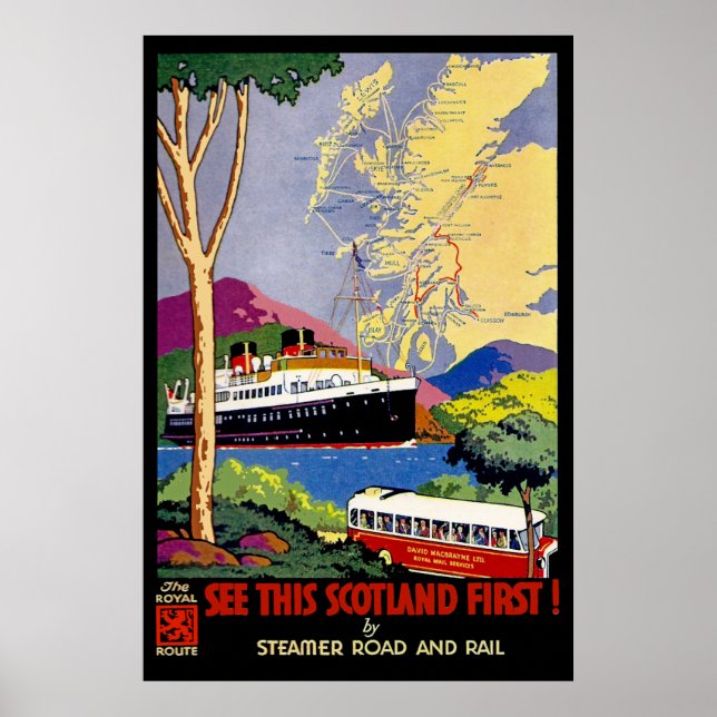 Póster Ver primero esta Escocia (Frente)