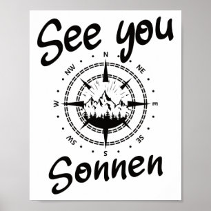 Póster Ver Senderismo Sonnen Alemania Vacation Ski Comp