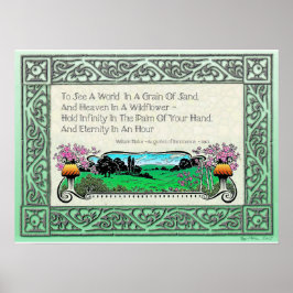 Póster "Ver Un Mundo En Un Grano De Arena"