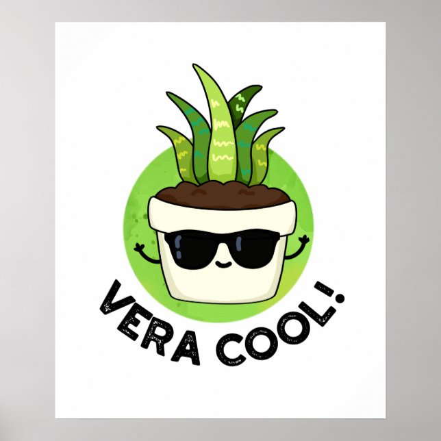 Póster Vera Guay Funny Aloe Vera Pun (Frente)