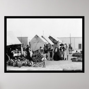 Póster Veracruz, Mercado de Cerámica de México 1903