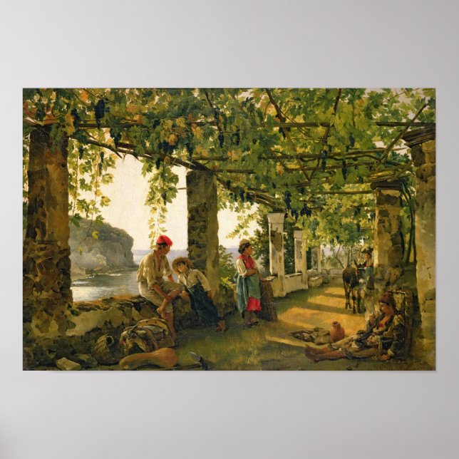 Póster Verandah con vides torcidas, 1828 (Frente)