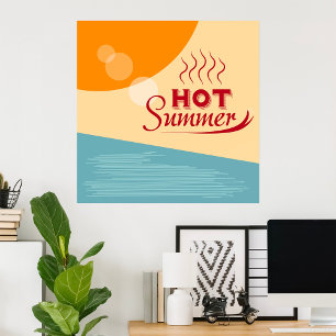 Póster Verano caliente