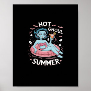 Póster Verano Caliente de Ghoul Divertido Verano de Playa