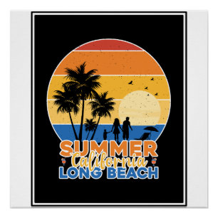 Póster Verano California Long Beach-66594