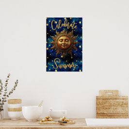 Póster Verano Celestial Celebra Verano
