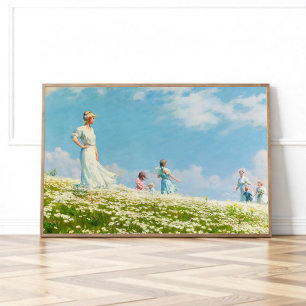 Póster Verano, Charles Courtney Curran (1906)