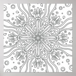 Póster Verano Consciente: Colorea Tú Mismo Colorido Lindo
