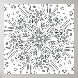 Póster Verano Consciente: Colorea Tú Mismo Colorido Lindo