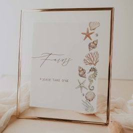 Póster Verano costeroFavores de ducha de novia