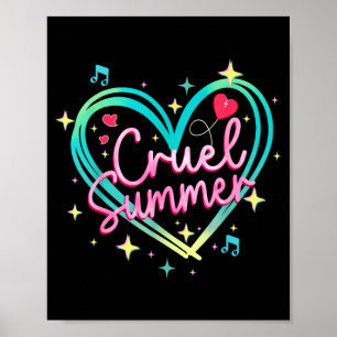 Póster Verano cruel divertido cute retro vintage 70s 80s