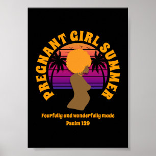 Póster VERANO DE CHICA EMBAZADA Texto Cristiano Personali