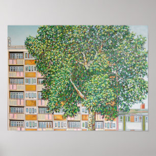 Póster Verano de enlatado de la ciudad