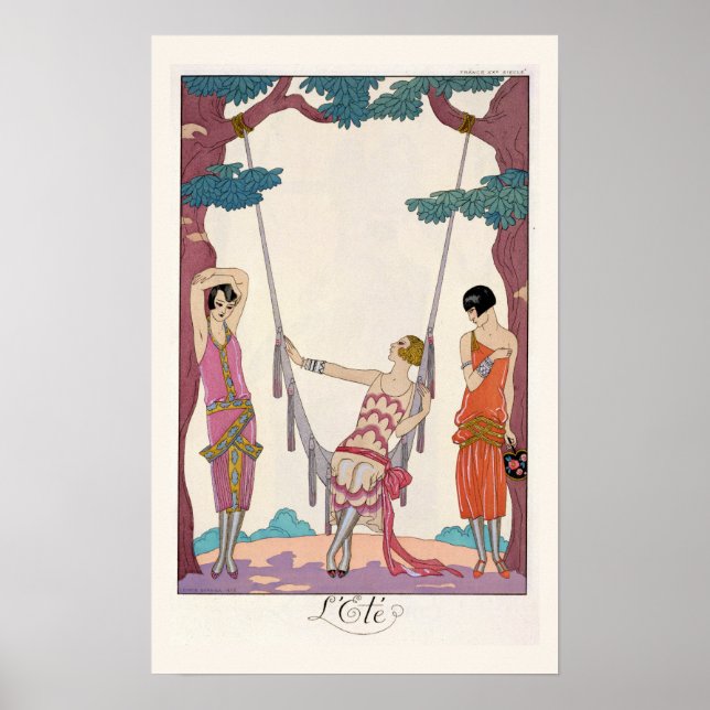 Póster Verano, de 'Gazette du Bon Ton', 1925 (Frente)
