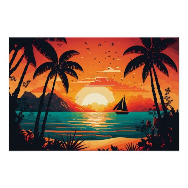 PÓSTER VERANO DE SOL, ULTRA COLORIDO (Anverso)