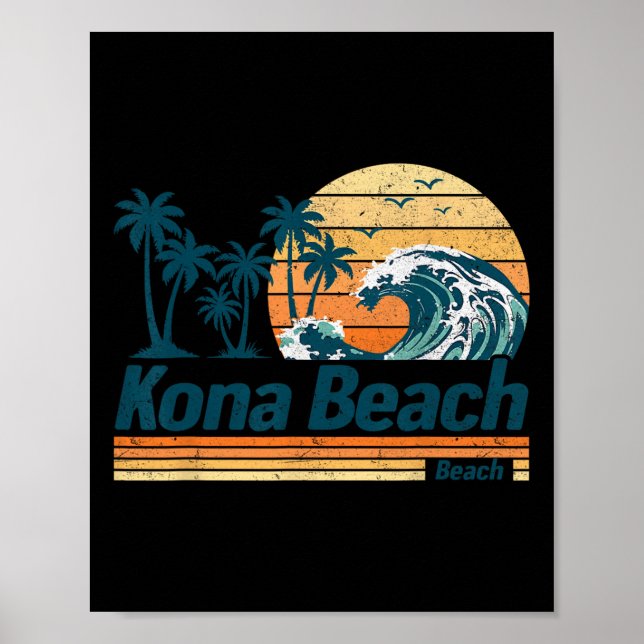 Póster Verano de vacaciones familiares de Kona Beach Grou (Frente)