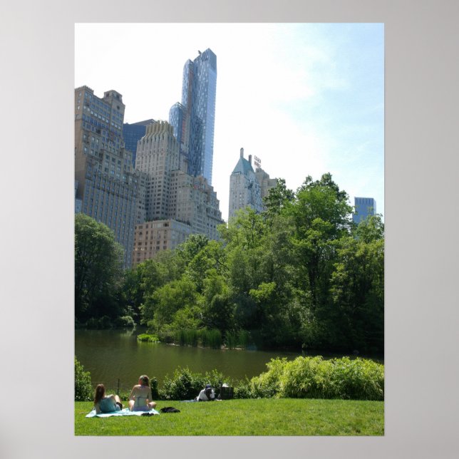 Póster Verano en Central Park - Nueva York - Poster (Frente)