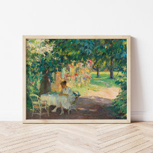 Póster Verano en el jardín Edward Cucuel