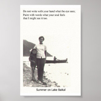 Póster Verano en el lago Baikal