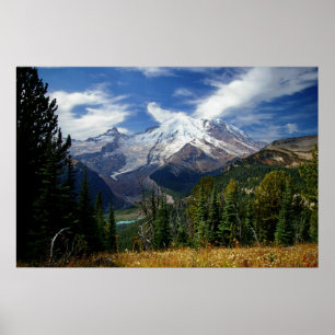 Póster Verano en el Monte Rainier