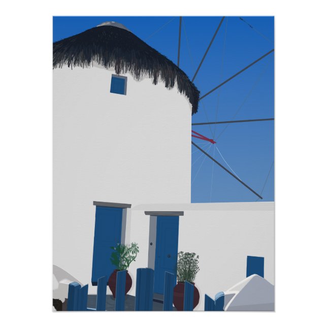 Póster Verano en Grecia (Anverso)