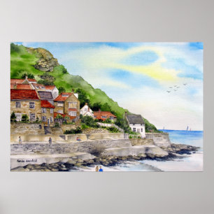 Póster Verano en Runswick Bay por Farida Greenfield