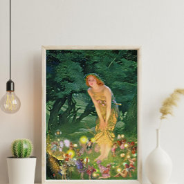 Póster Verano encantado: Reimaginación fantástica