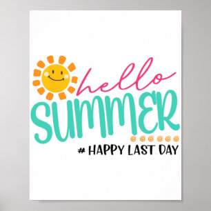 Póster Verano feliz último día