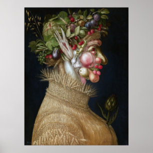 Póster Verano Giuseppe Arcimboldo