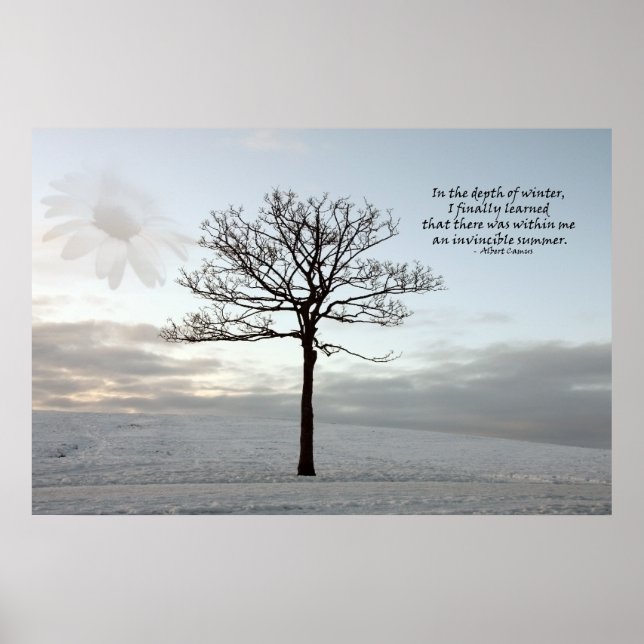 Póster Verano invencible - Luz en el invierno oscuro (Frente)