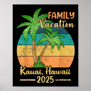 Póster Verano Kauai Hawaii Beach Family Vacation 2025