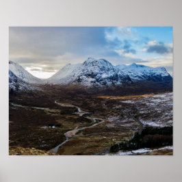 Póster Verano Lairig Gartain Glen Coe Scotland