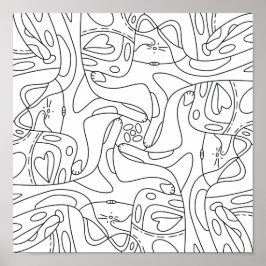 Póster Verano mental: Poster de colores divertidos para l