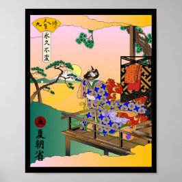 Póster Verano por la mañana de la auto-reflexión