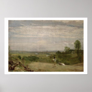 Póster Verano por la mañana: Dedham desde Langham