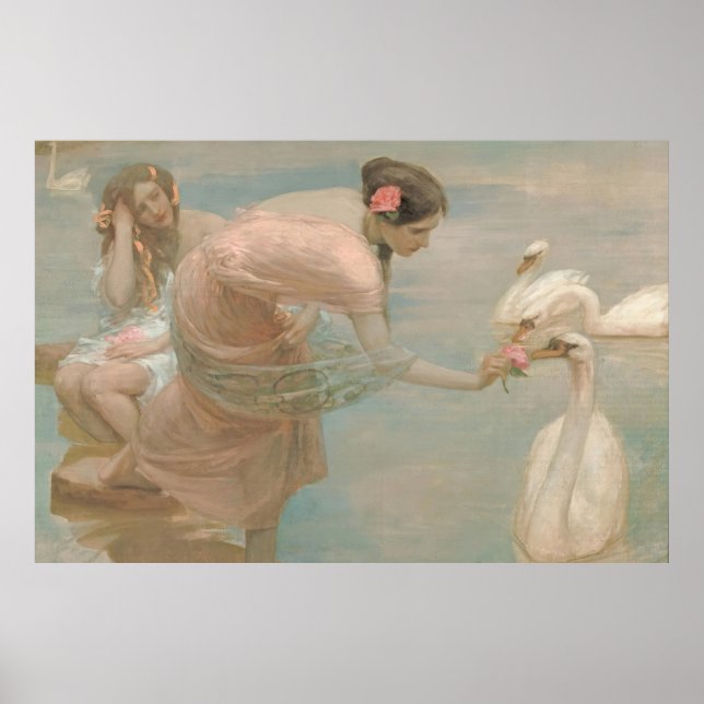 Póster Verano por Rupert Bunny (1897) (Frente)