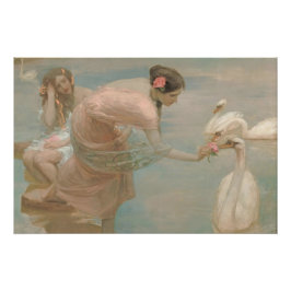 Póster Verano por Rupert Bunny (1897)