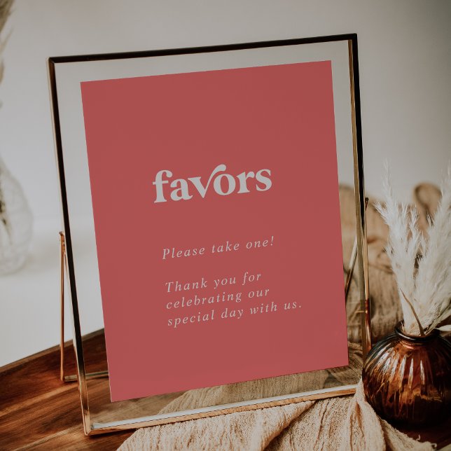 Póster Verano retro | Favoritos de la boda rosada calient (Subido por el creador)