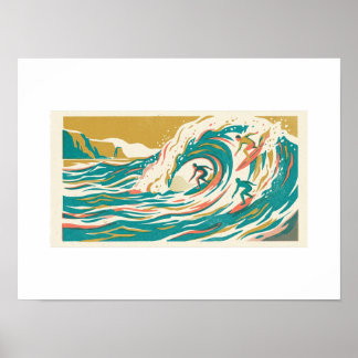 Póster Verano sin Fin Risograph