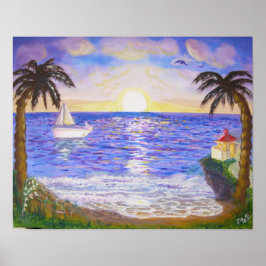 Póster Verano tranquilo en la playa