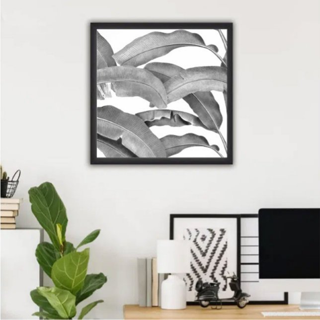 Póster Verano tropical acuático (#moderntropicalart #artprintwall #wallart #blackandwhitewallart #modernwallart)