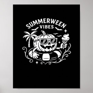 Póster Verano vacaciones verano verano sumergir la piscin