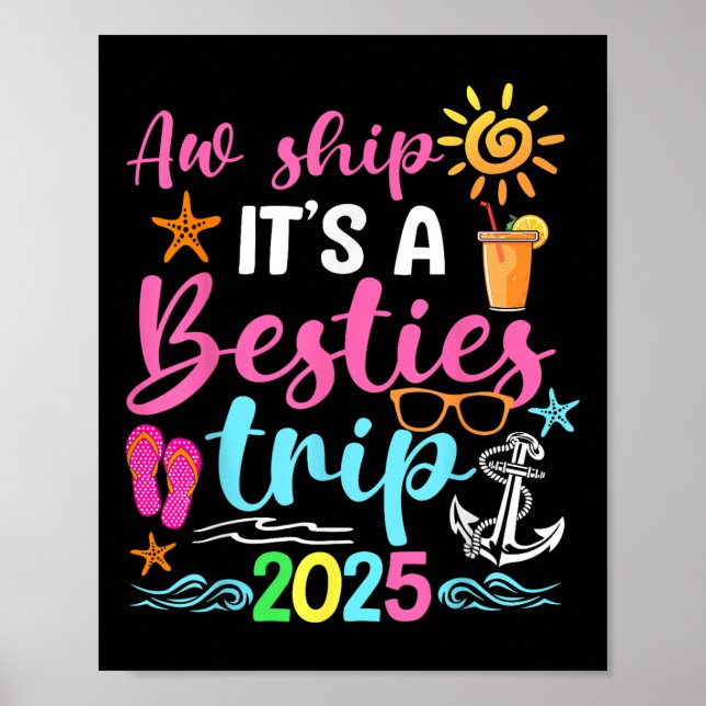 Póster Verano Vacati de Besties Trip 2025 (Frente)