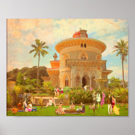 Póster Verão de 1934 em Monserrate (Sintra - Portugal)