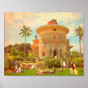 Póster Verão de 1934 em Monserrate (Sintra - Portugal)