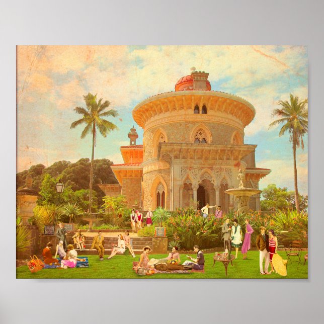 Póster Verão de 1934 em Monserrate (Sintra - Portugal) (Frente)