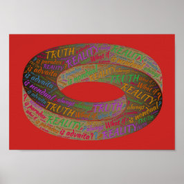 Póster Verdadera paradoja realidad filosofía Inspiradora