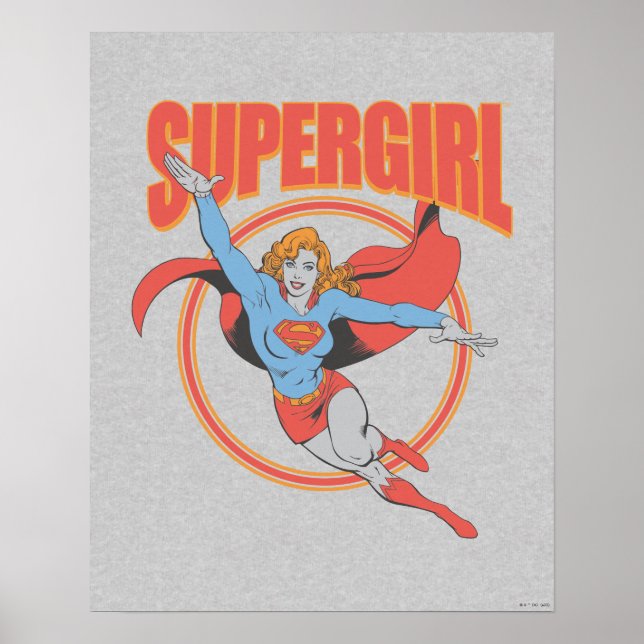 Póster Verdadera Superchica Vintage Flying Graphic (Frente)