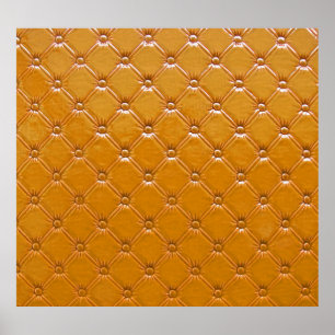 Póster Verdadera tapicería de cuero: motivos decorativos.