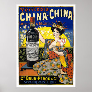 Póster Verdadero afiche sobre el licor de China